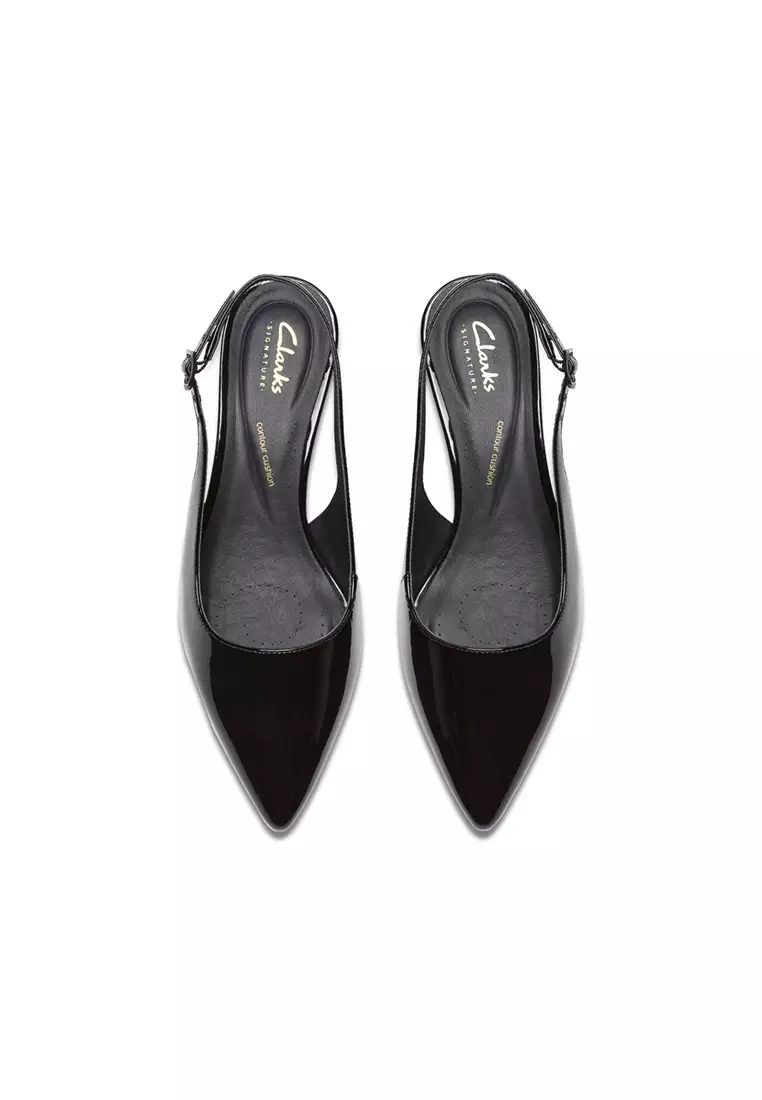 Womens Zarey Slingback Heeled Sandal - Black Int Lea