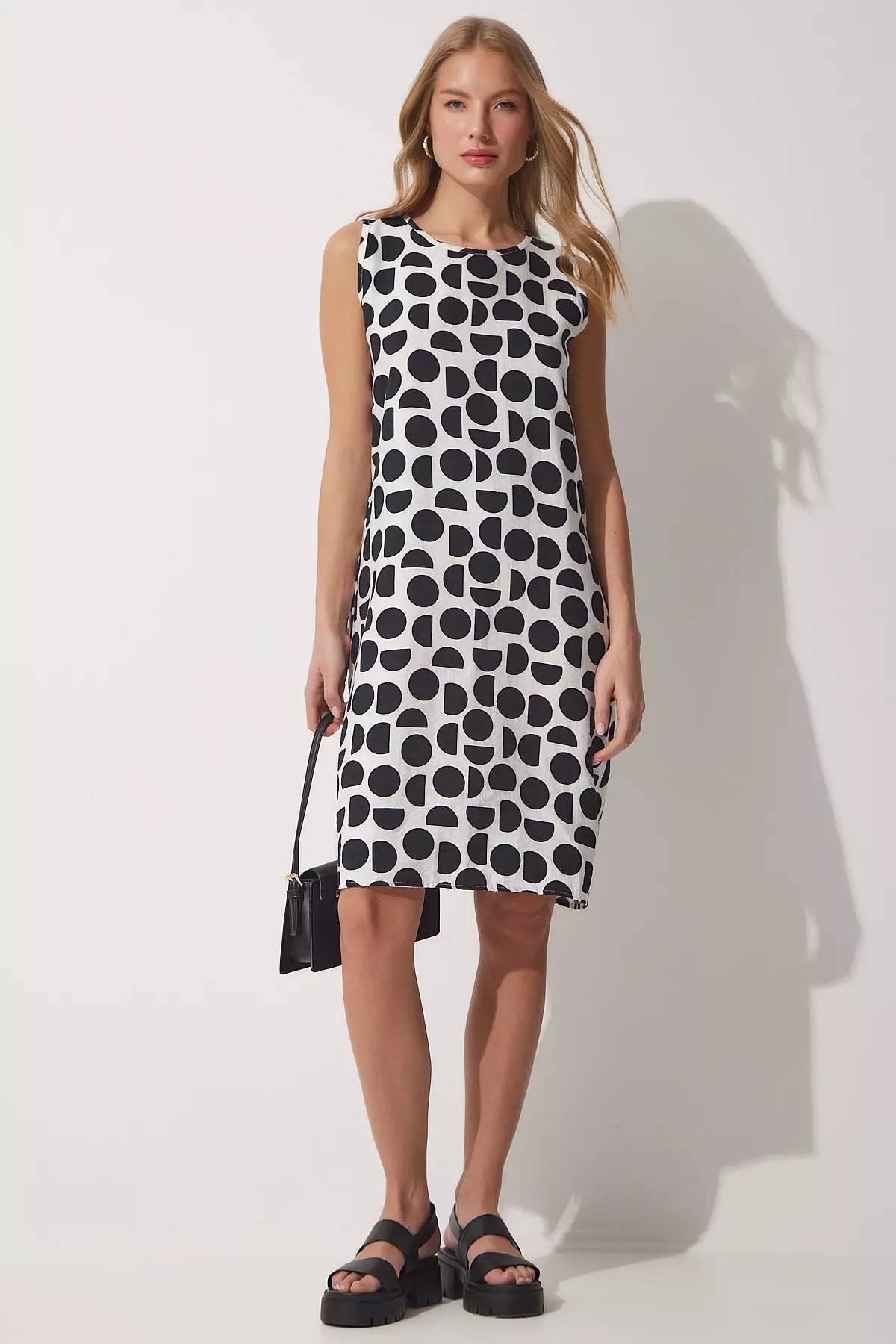 Patterned Mini Summer Dress