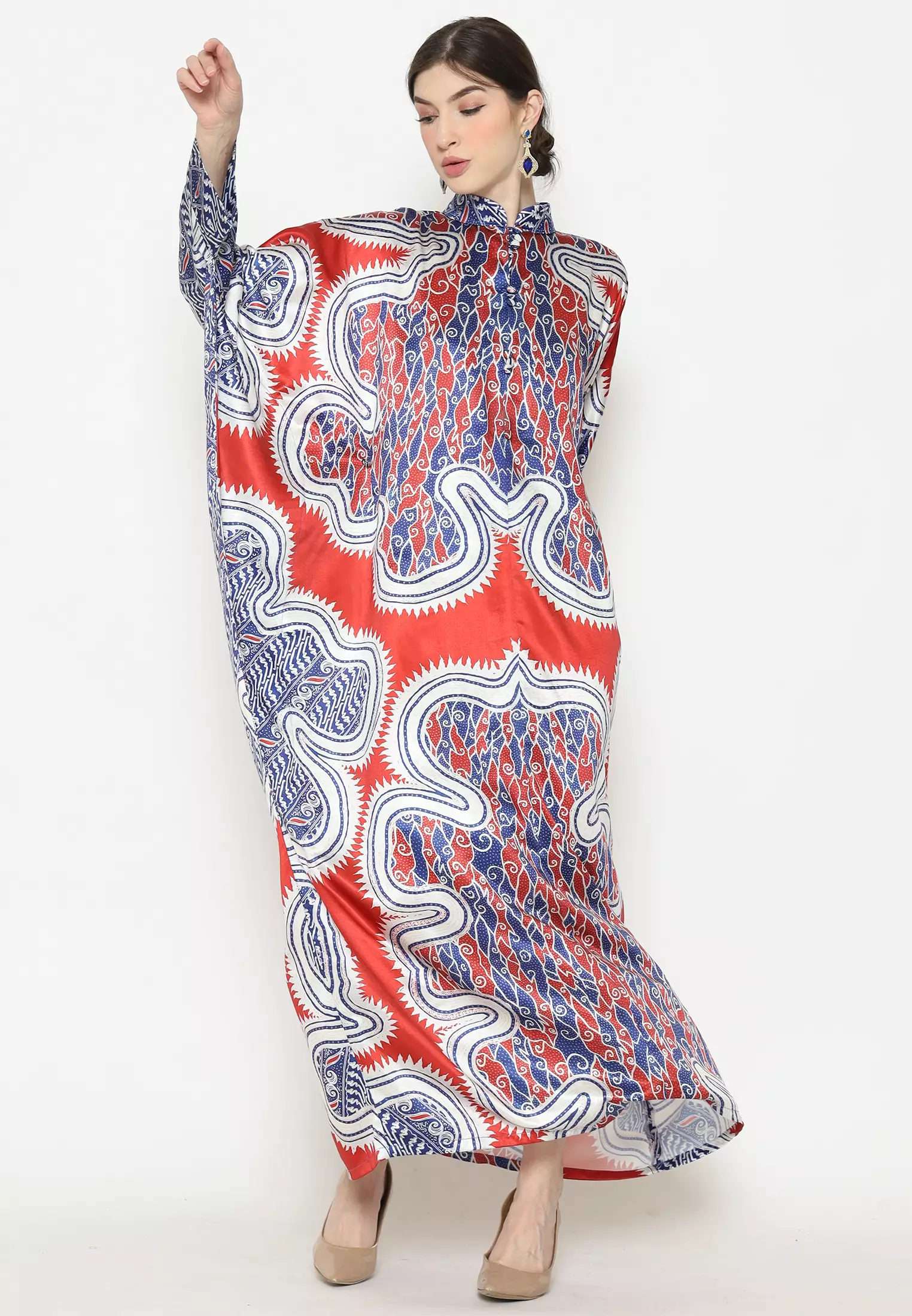 Kanzi Collection Exclusive Long Sleeve Batik Red