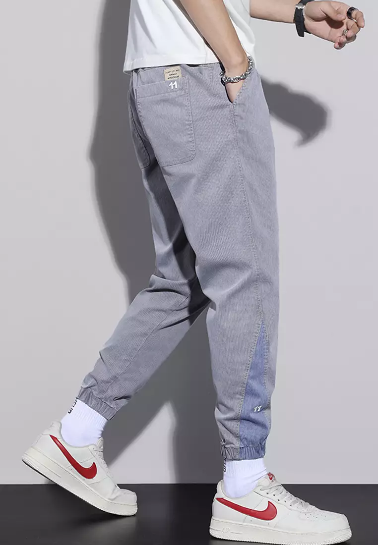 Stripe Casual Jogger Pants