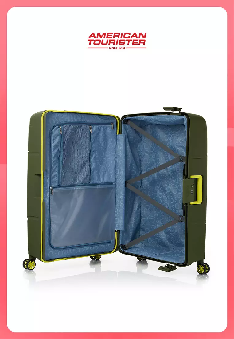 American Tourister Koper Hardcase Circurity Large 28 Inch - Olive Green