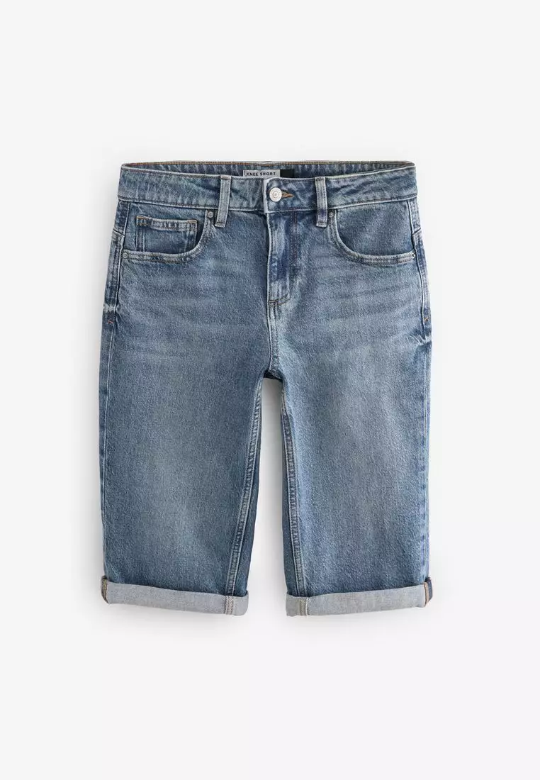 Knee Length Bermuda Denim Shorts