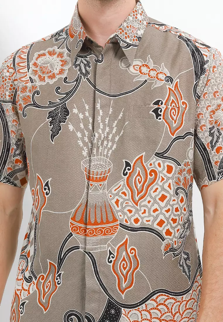 Hem Body Fit Batik Sawat Sisik Naga