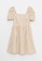 LC WAIKIKI brown Square Neckline Striped Balloon Sleeve Cotton Women's Dress 31EA0AA6F2B1D9GS_6