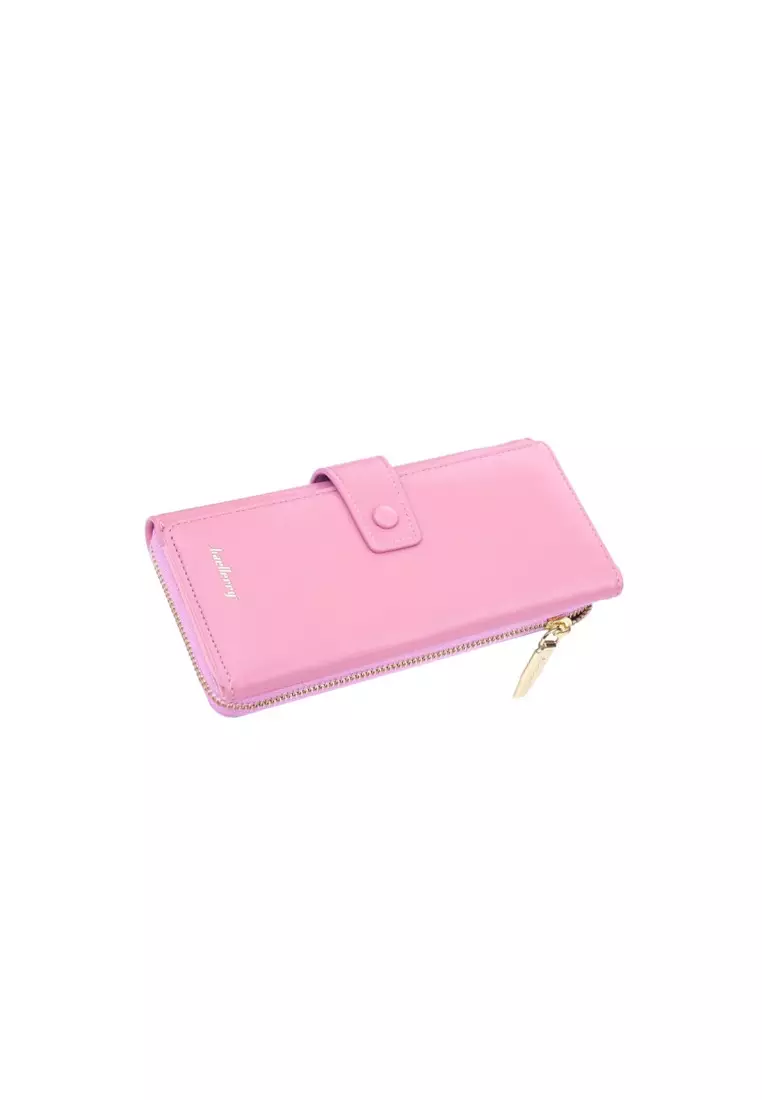 Dompet Wanita Panjang Bahan Kulit PU Leather Premium BAEOS