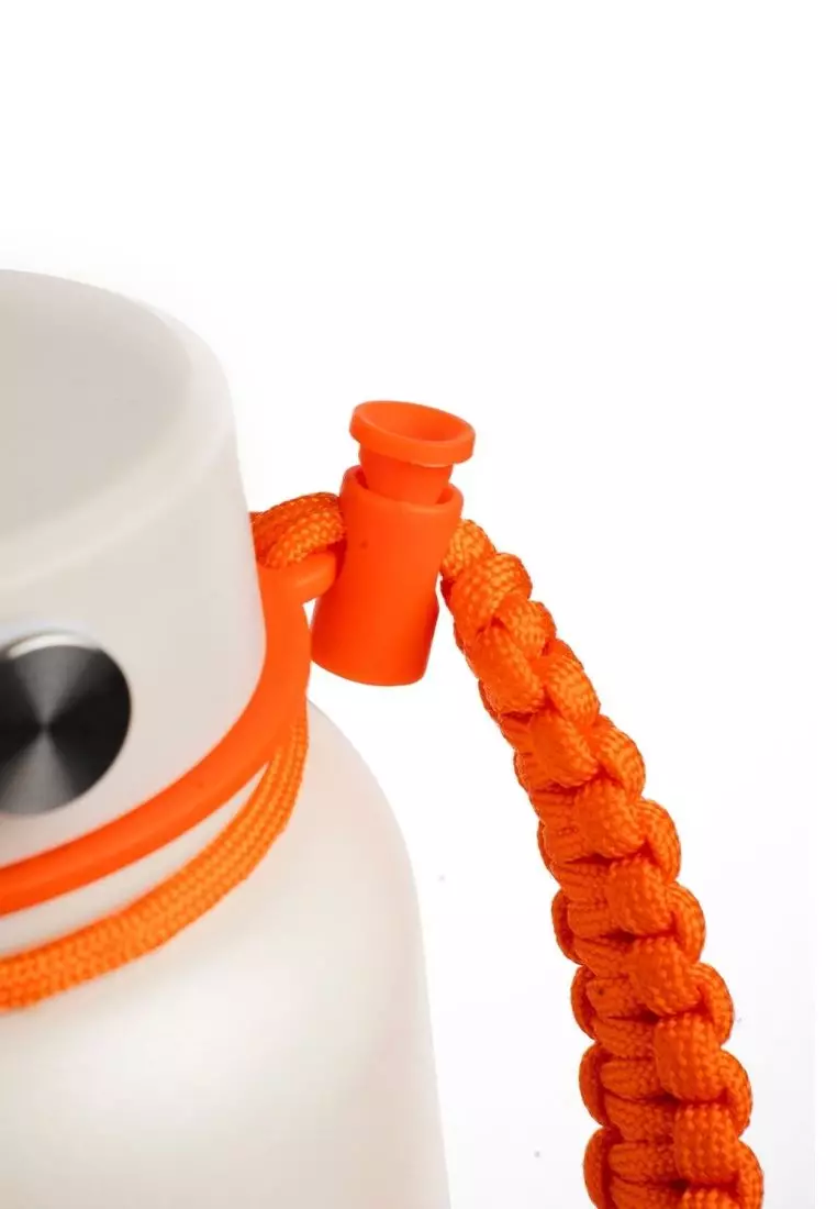 Crossing Paracord Bottle Carrier Strap with Carabiner - Orange