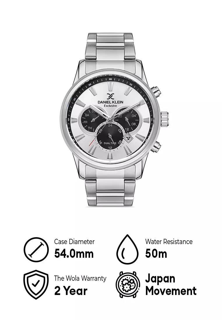 Daniel klein hotsell silver watch