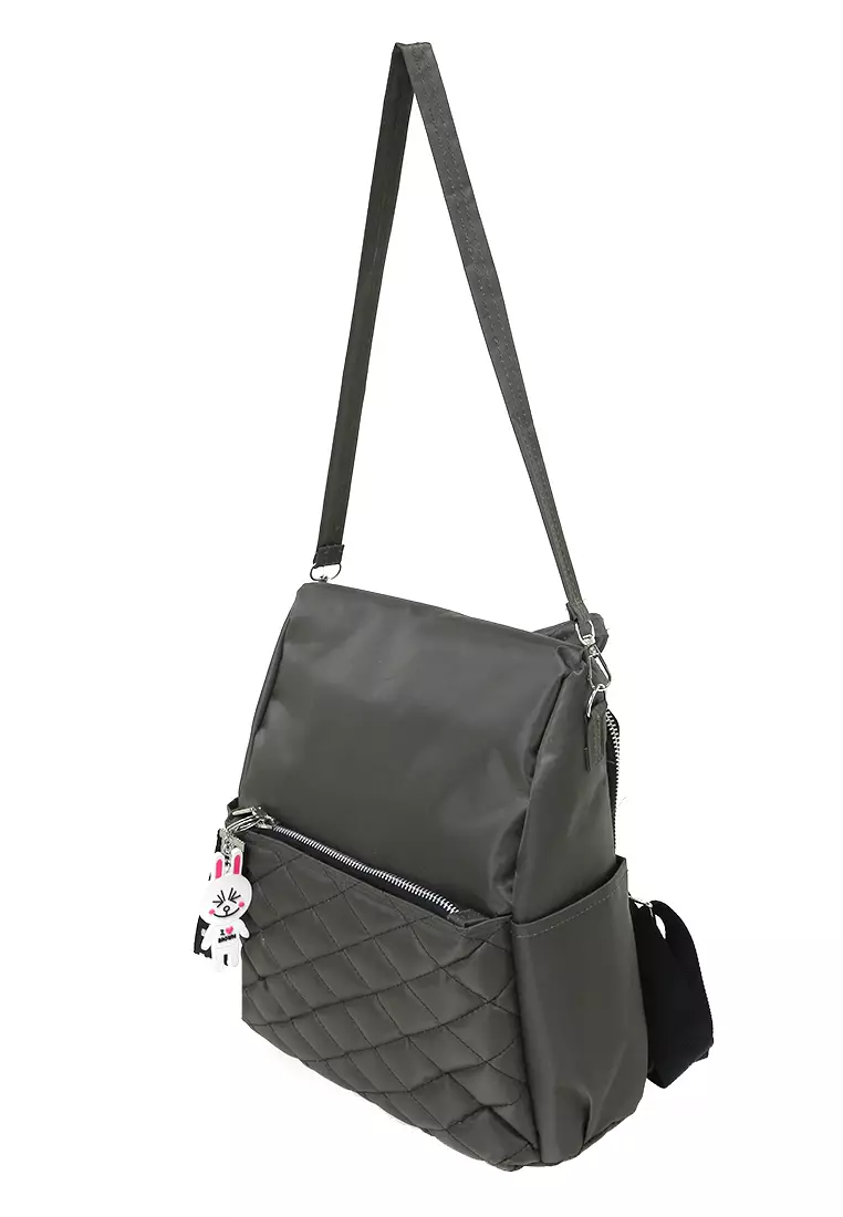 Ana Tas Ransel Wanita Simple Backpack Woman Premium Quality - Grey