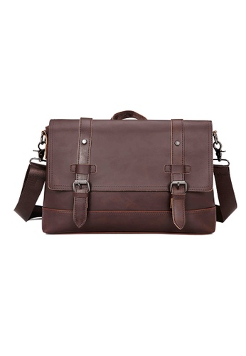brown messenger bag