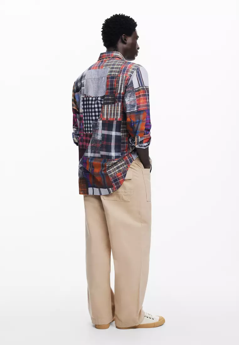Desigual Man Patched shirt