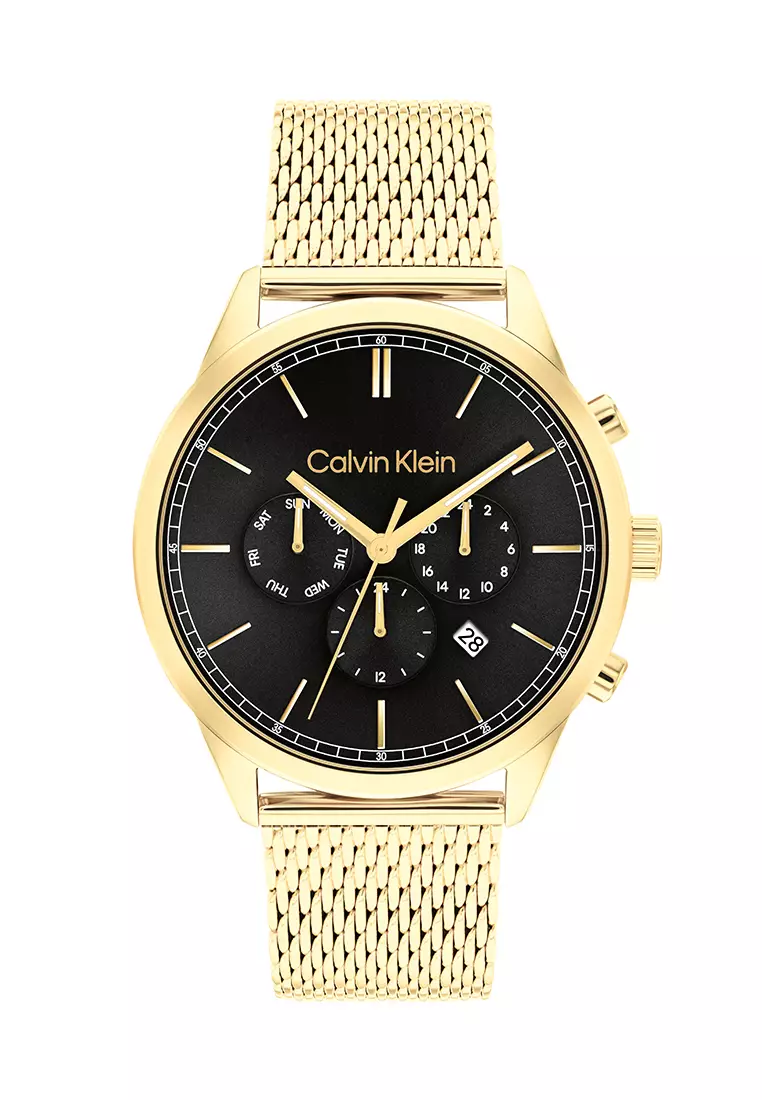 Thin gold watch discount mens