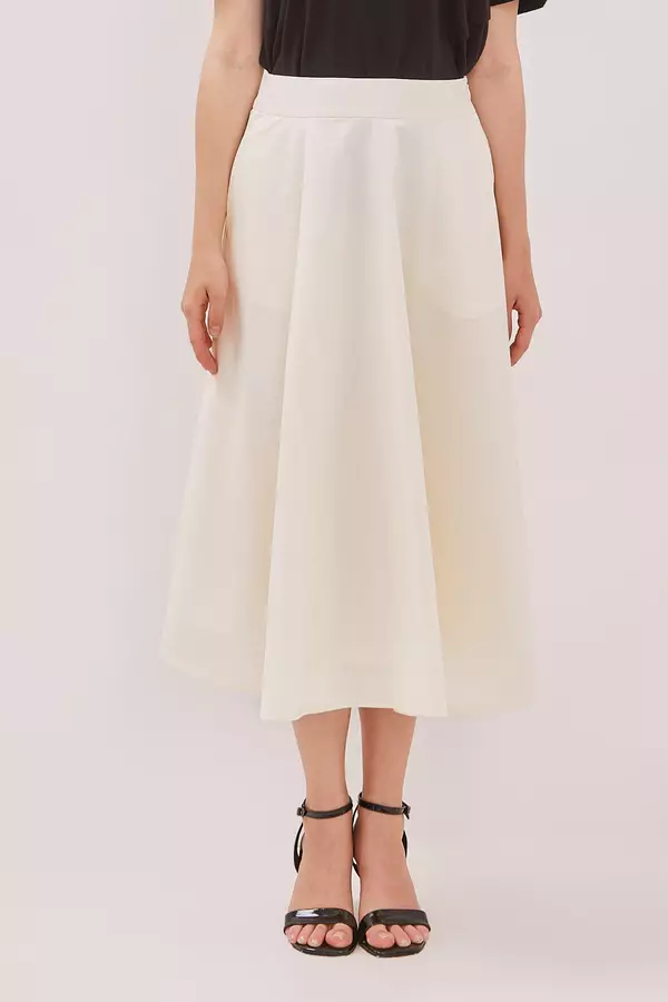 MINIMAL - Kamelie - Rok Midi A line - Offwhite Colour Offwhite