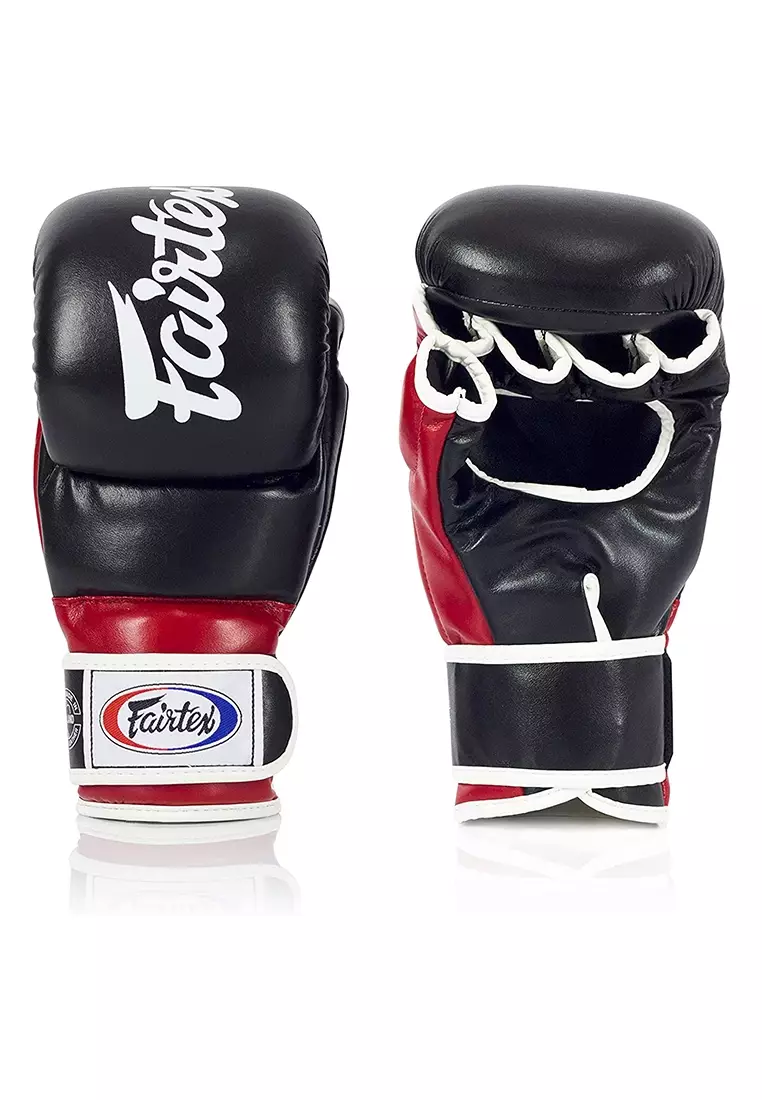 Fairtex Super Sparring MMA Grappling Gloves - FGV18 - Black/Red