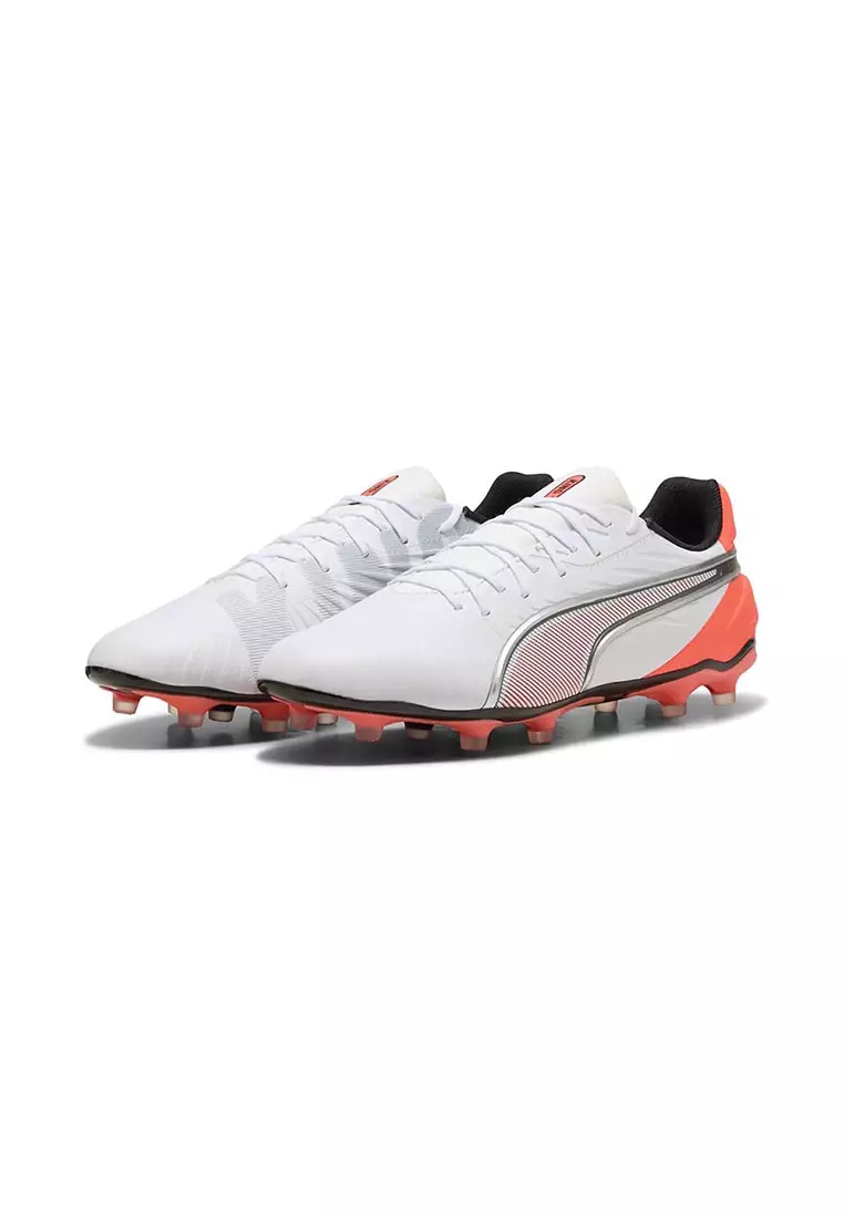 Unisex KING MATCH FG/AG Football Boots (White)