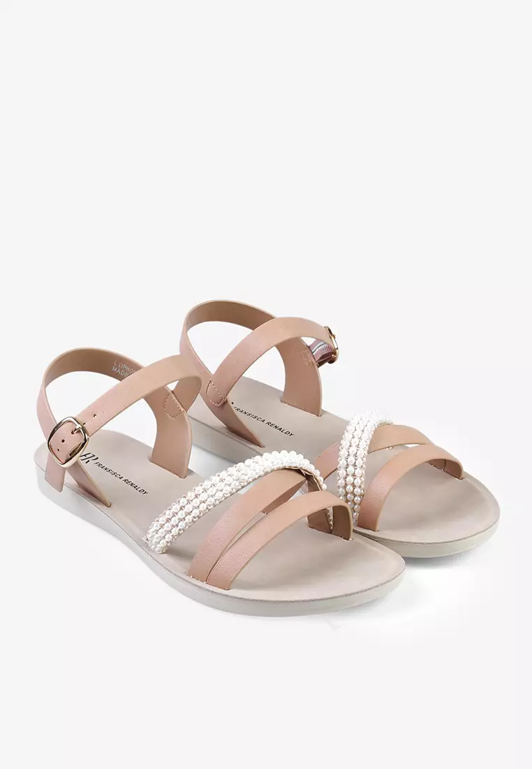 Sepatu Sandal Tali Wanita Anti Slip L.Lphosa Pink