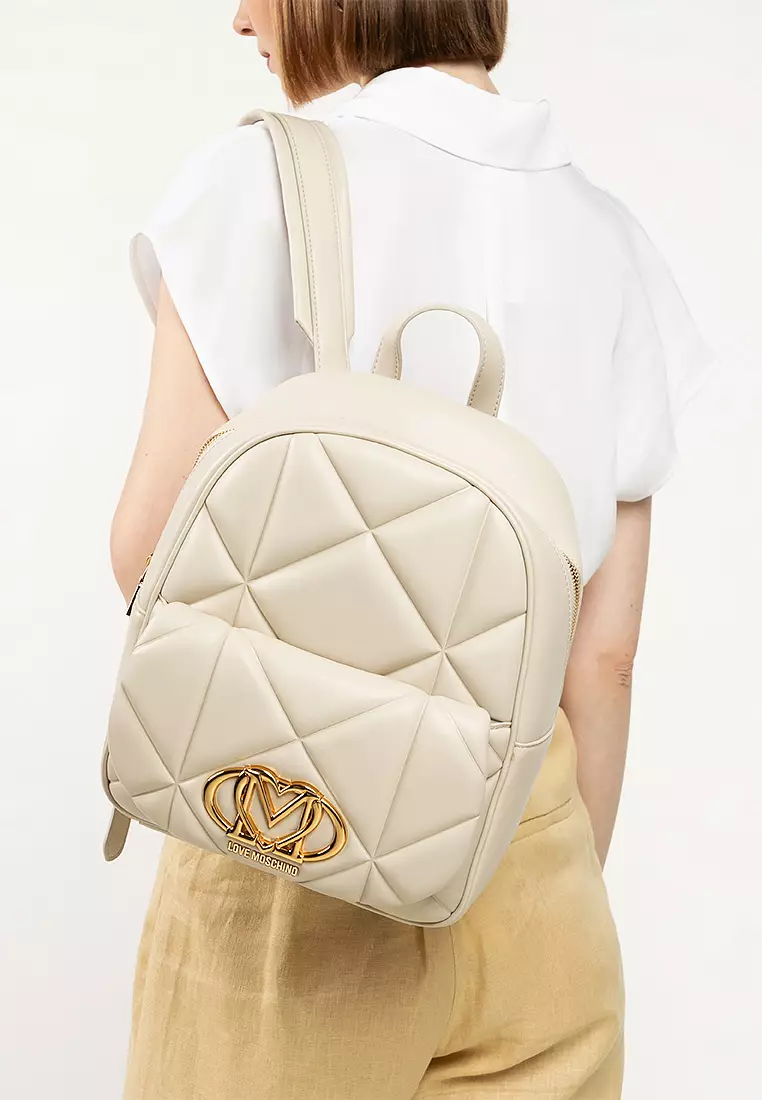 Embossed Quilted Backpack (nt)