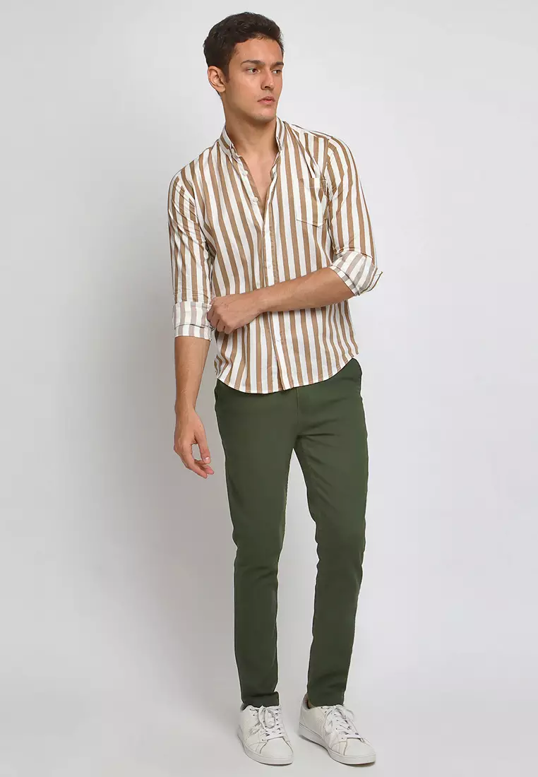 Slim Fit Chino Dark Army