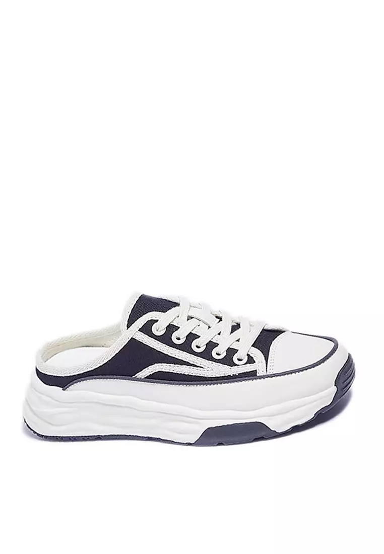 Discount on Twenty Eight Shoes  shoes - SKU: VANSA Half-Slipper Canvas Platform Casual Shoes VSW-C17