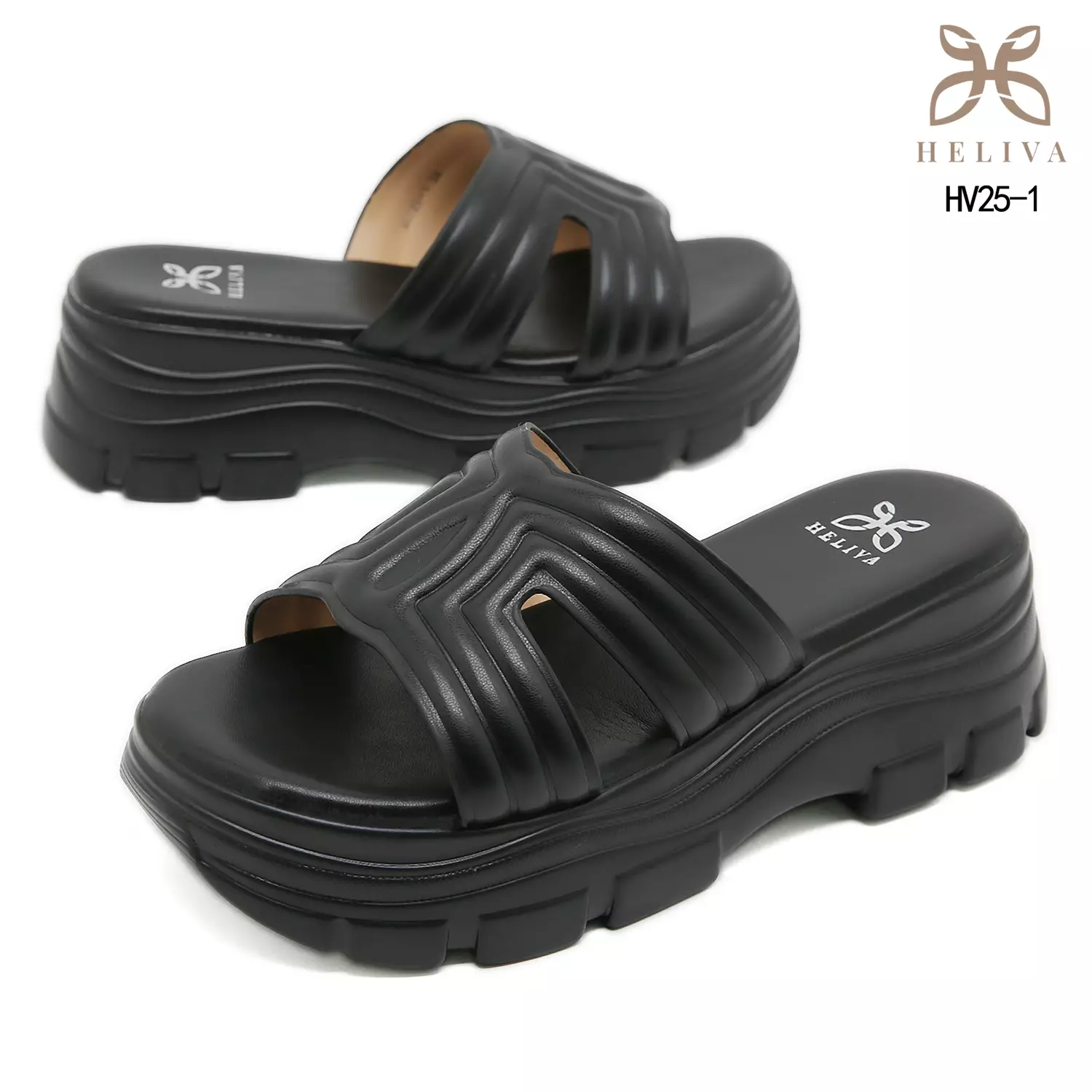 Heliva Zevia Statement Chunky Sandals in Lightweight Jelly Material HV25-1