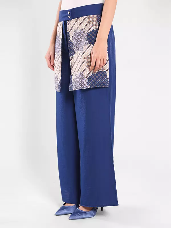 Minimal - Rumi - Celana Batik Parang - Blue Warna Blue