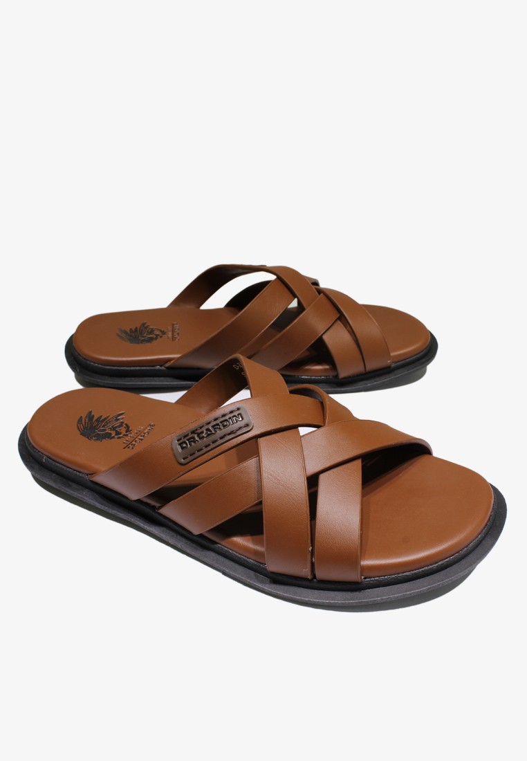 Dr Cardin Men Comfort Strappy Faux Leather Sandals D-ZA-7935
