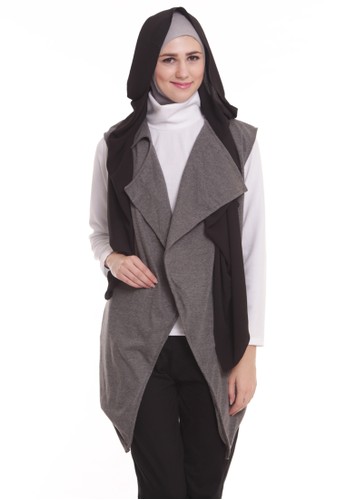 Large Collar Outer Dark Gray
