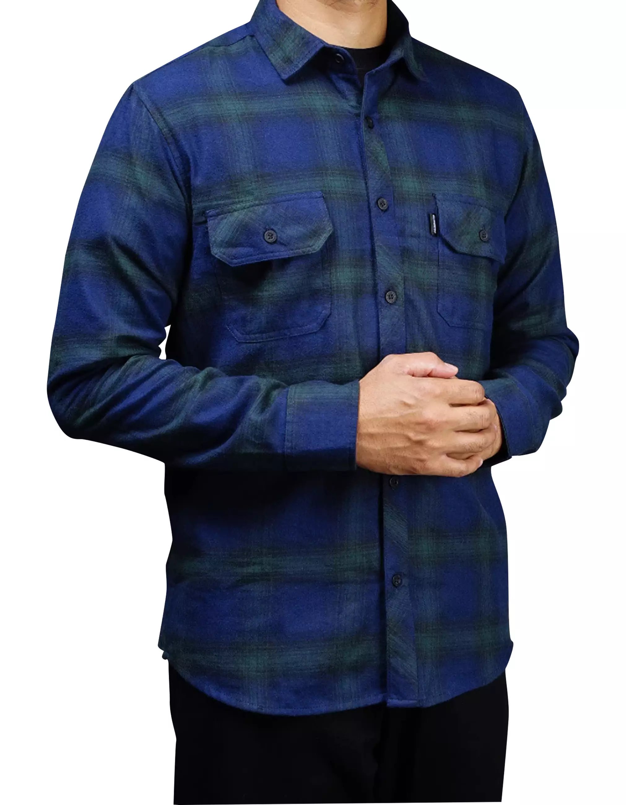 Gloaming Kemeja Flanel Veterano Unisex Panjang Mystique
