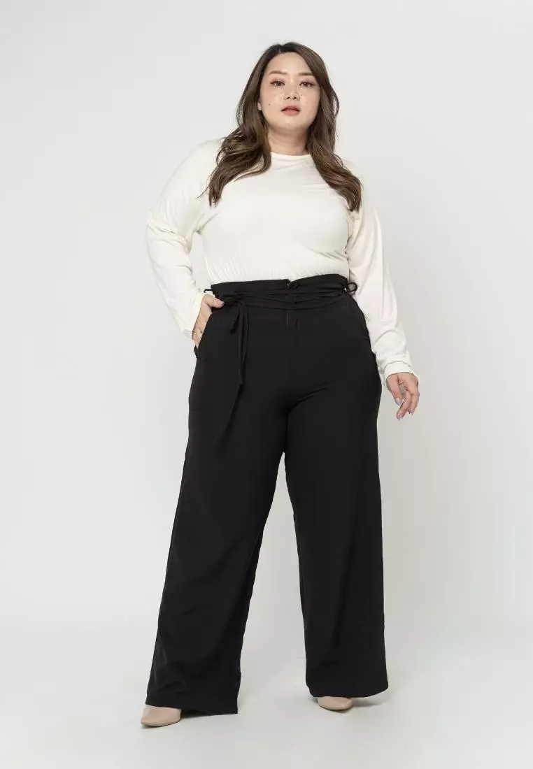 Plus Size Reguler Pants Hailey Black