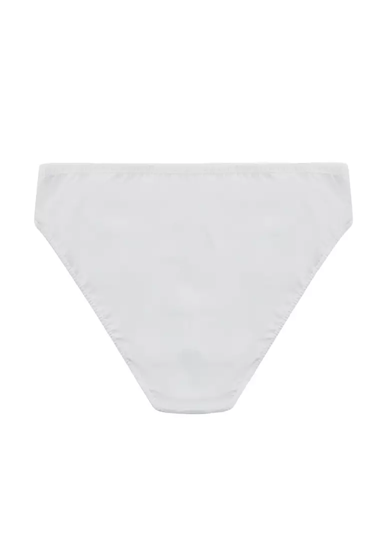 Pack of 2 White Briefs, Regular, Underwear for Men