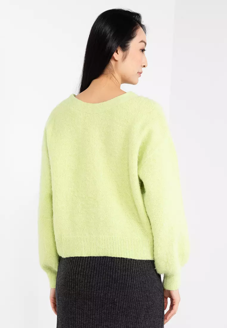 Neon shaggy cardigan online