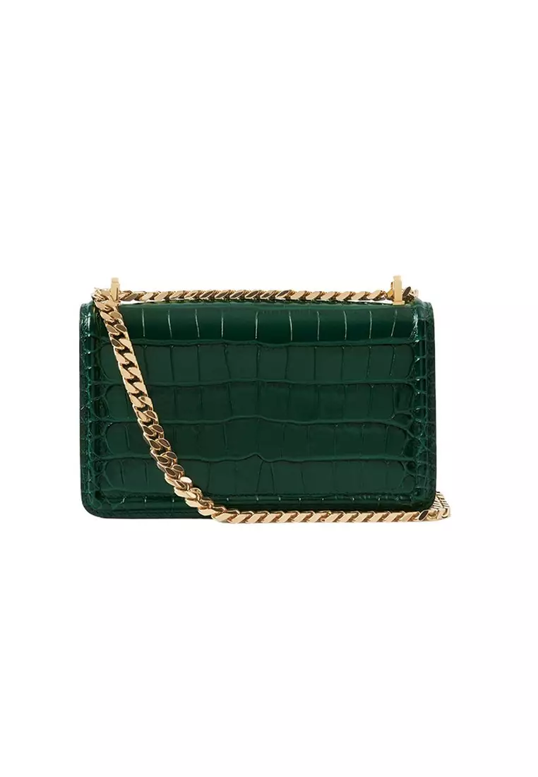 Leather Burberry Purses Green Burberry Juniper Green Pocket Mini