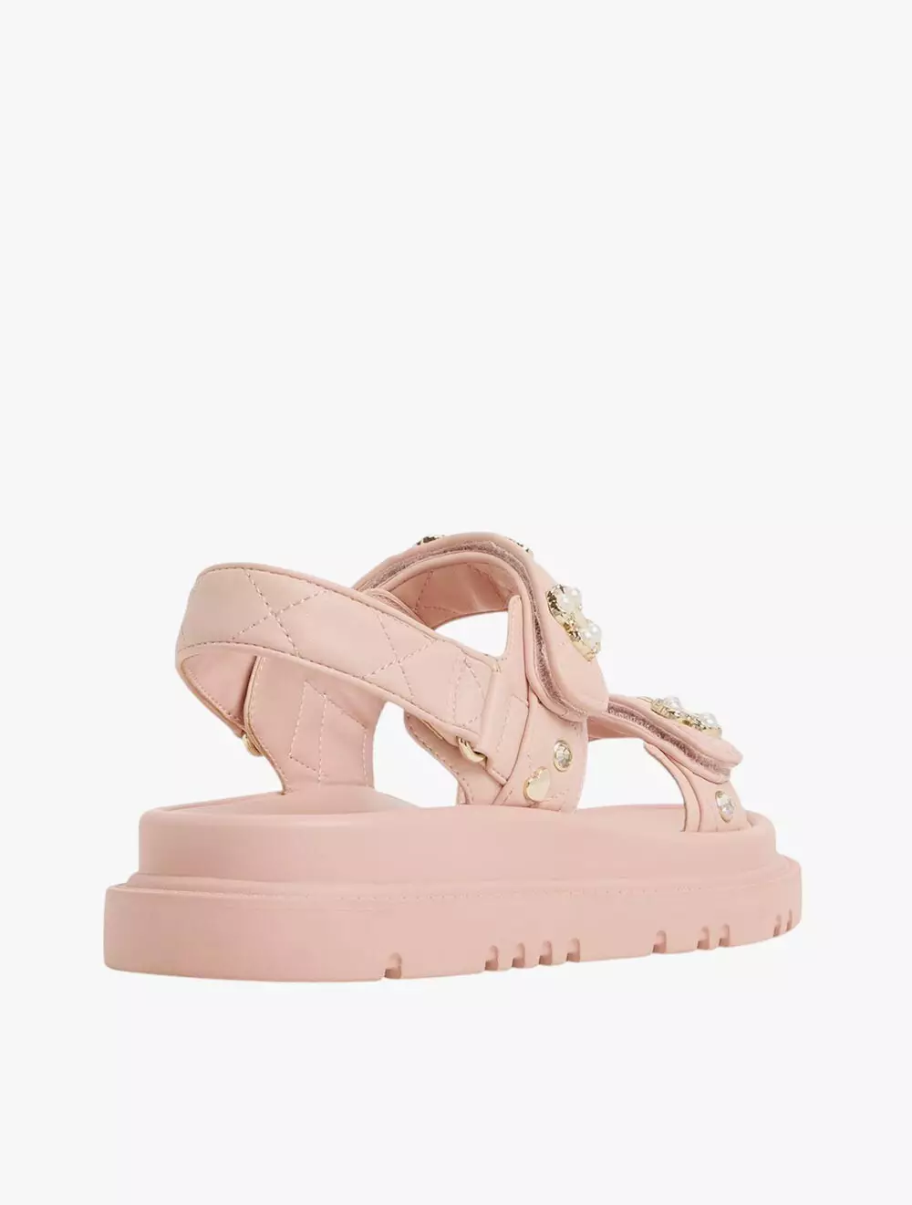 Aldo Gemima Footbed Sandals - Light Pink