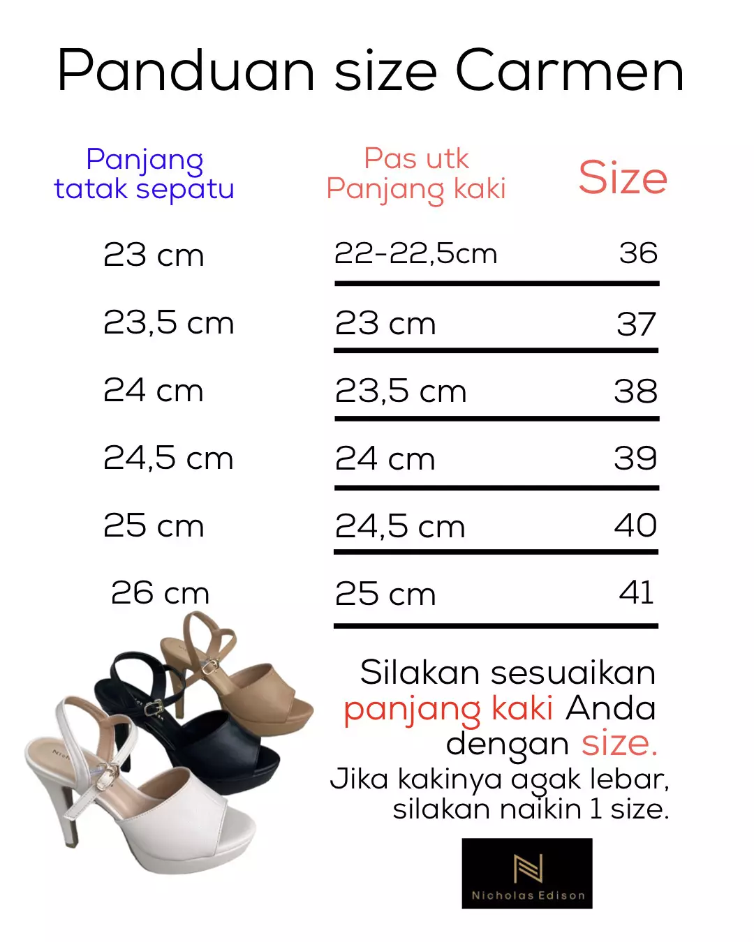 Nicholas Edison Heel Carmen Black