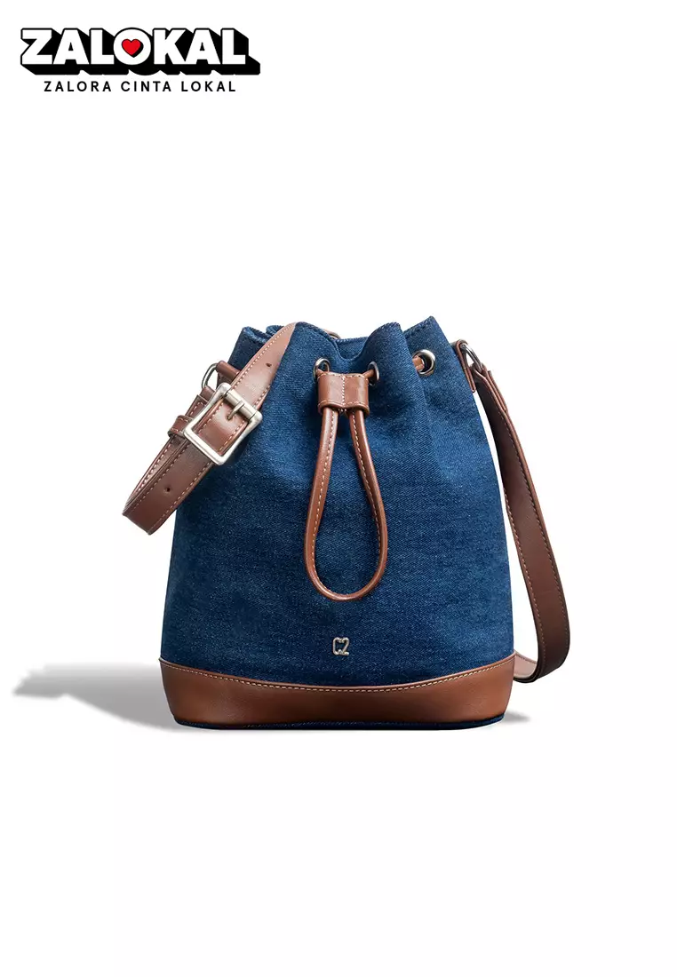 C2 Adlita Navy Bucket Bag