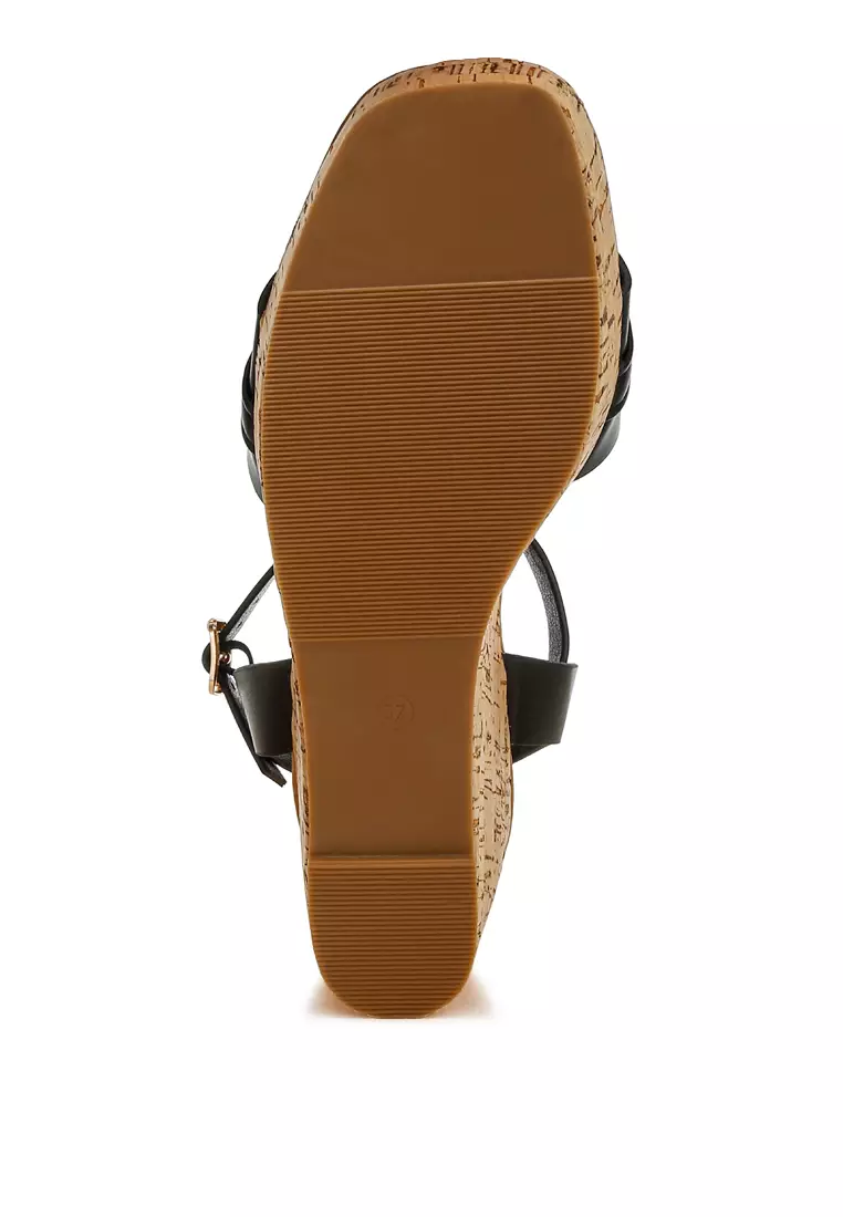 Wedges Gesper Pin Rantai Bantalan Warna Hitam