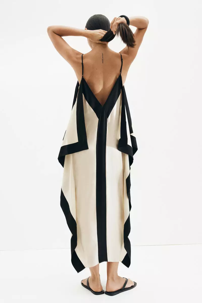 Draped strappy dress