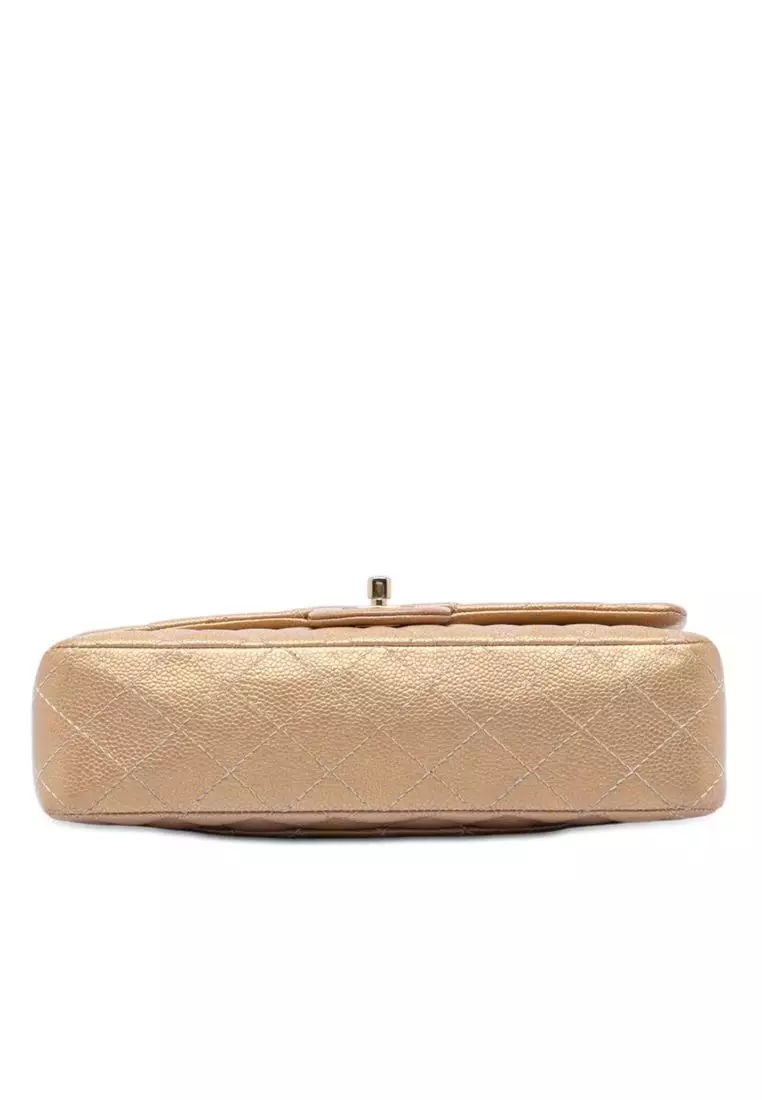 Pre-Loved Chanel Medium Classic Iridescent Caviar Double Flap