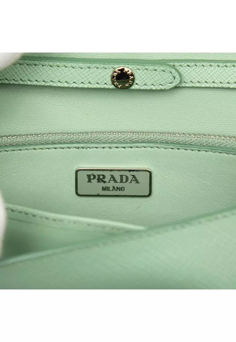 Pre-Loved Prada Saffiano Wallet On Strap