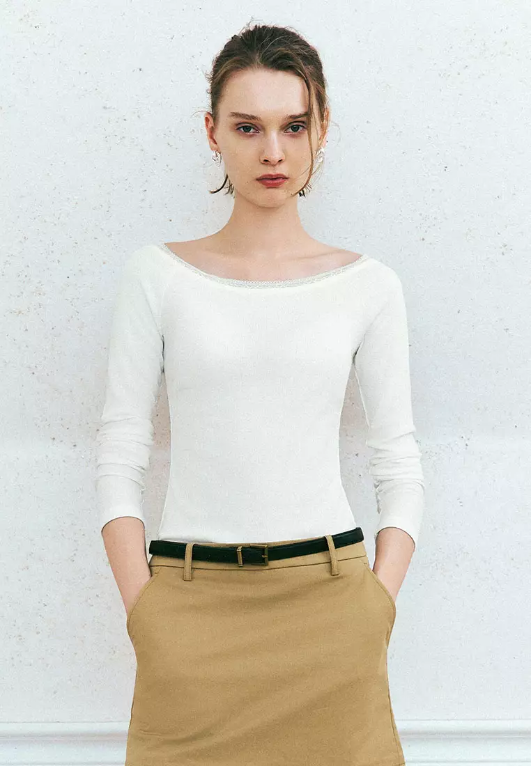 Slim-fit Long-sleeved T-shirt