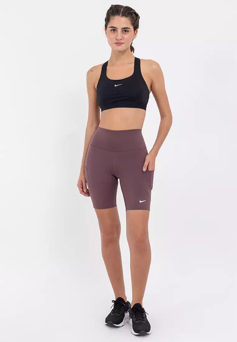 Nike One High Waisted 8In  Biker Shorts Pocket Short