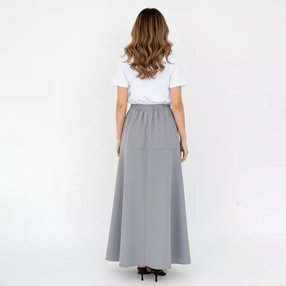 Jual LEZAHRASIGNATURE Rok Wanita Katun - Lily Maxi Flare Skirt Original ...