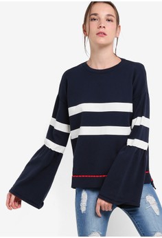 Mango  Flared Sleeves Sweater