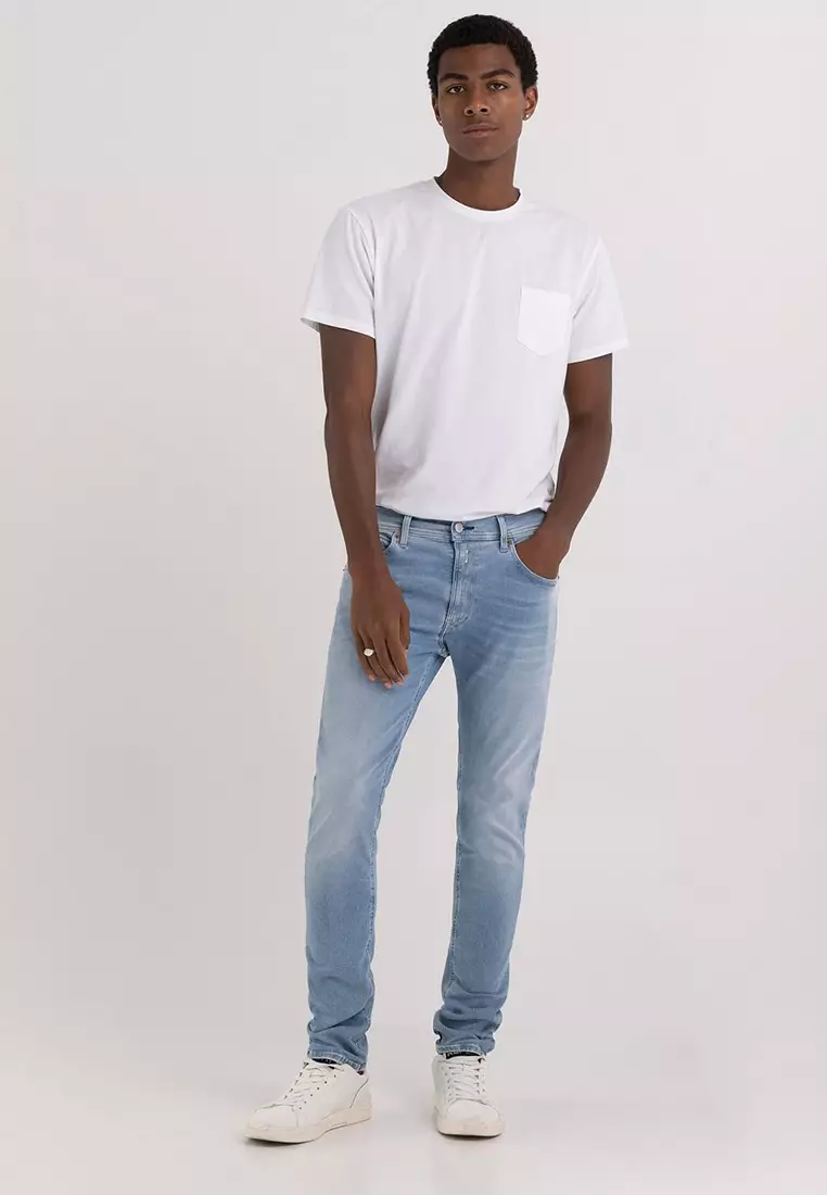 Buy REPLAY REPLAY HYPERFLEX ORIGINAL SKINNY FIT JONDRILL JEANS
