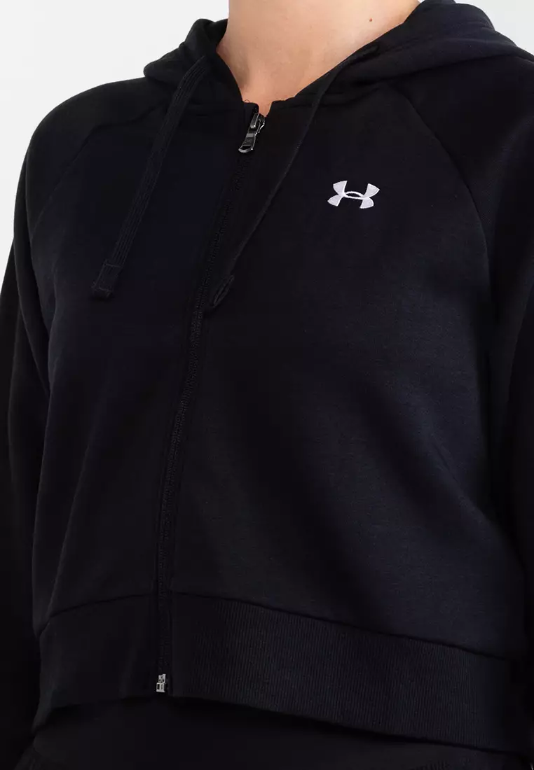 Women's ua rival fleece crop clearance