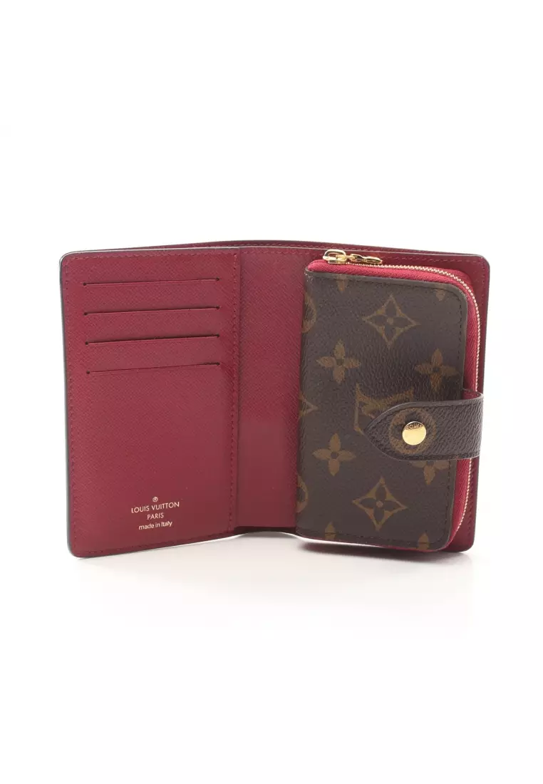 LOUIS VUITTON Juliette Monogram Canvas Wallet Rose pink