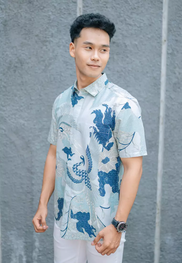 My Aksa Batik Pria Kemeja Pendek Rembran Renmira