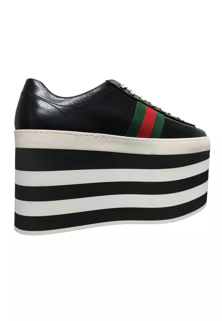 Gucci platform sneakers black outlet