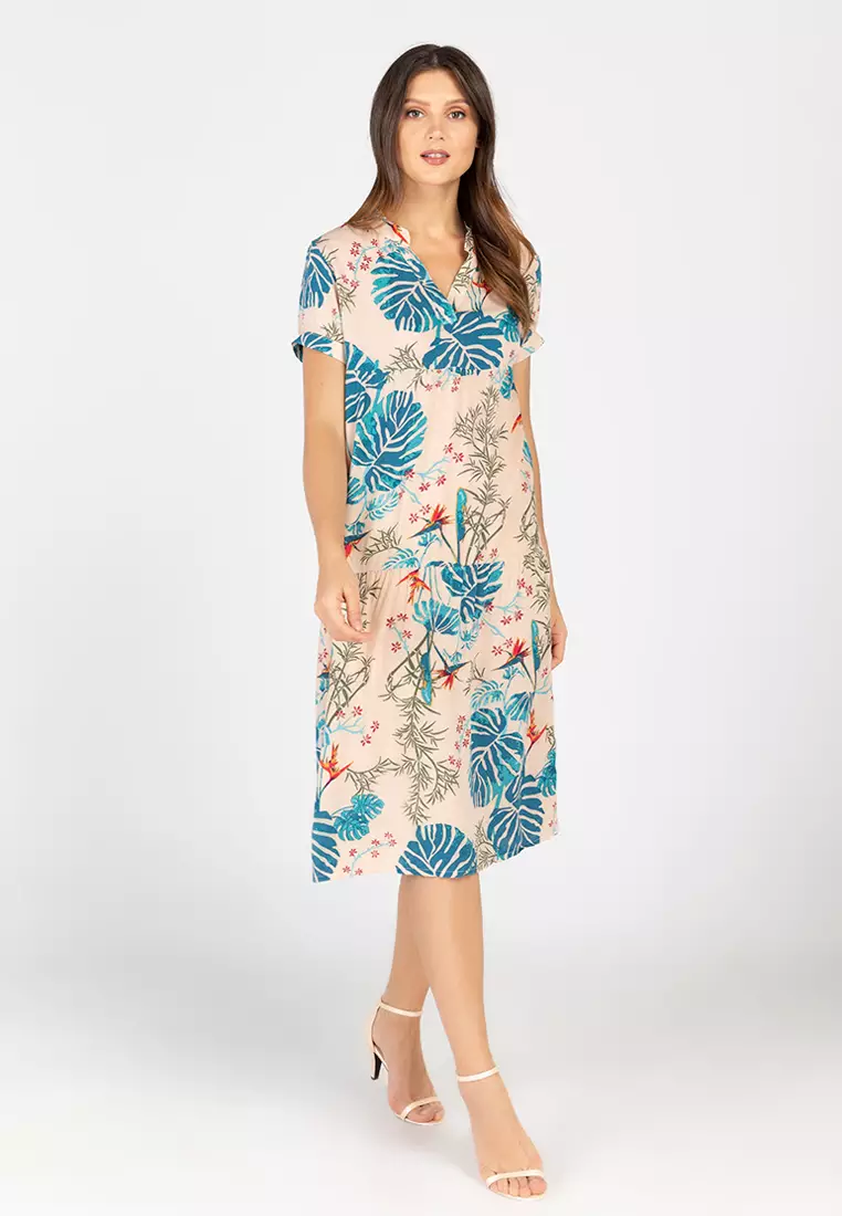 Buy BADOMODA Nate Tiered V neck Maxi Dress 2024 Online ZALORA
