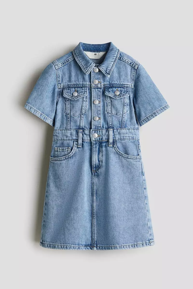 Cotton denim dress
