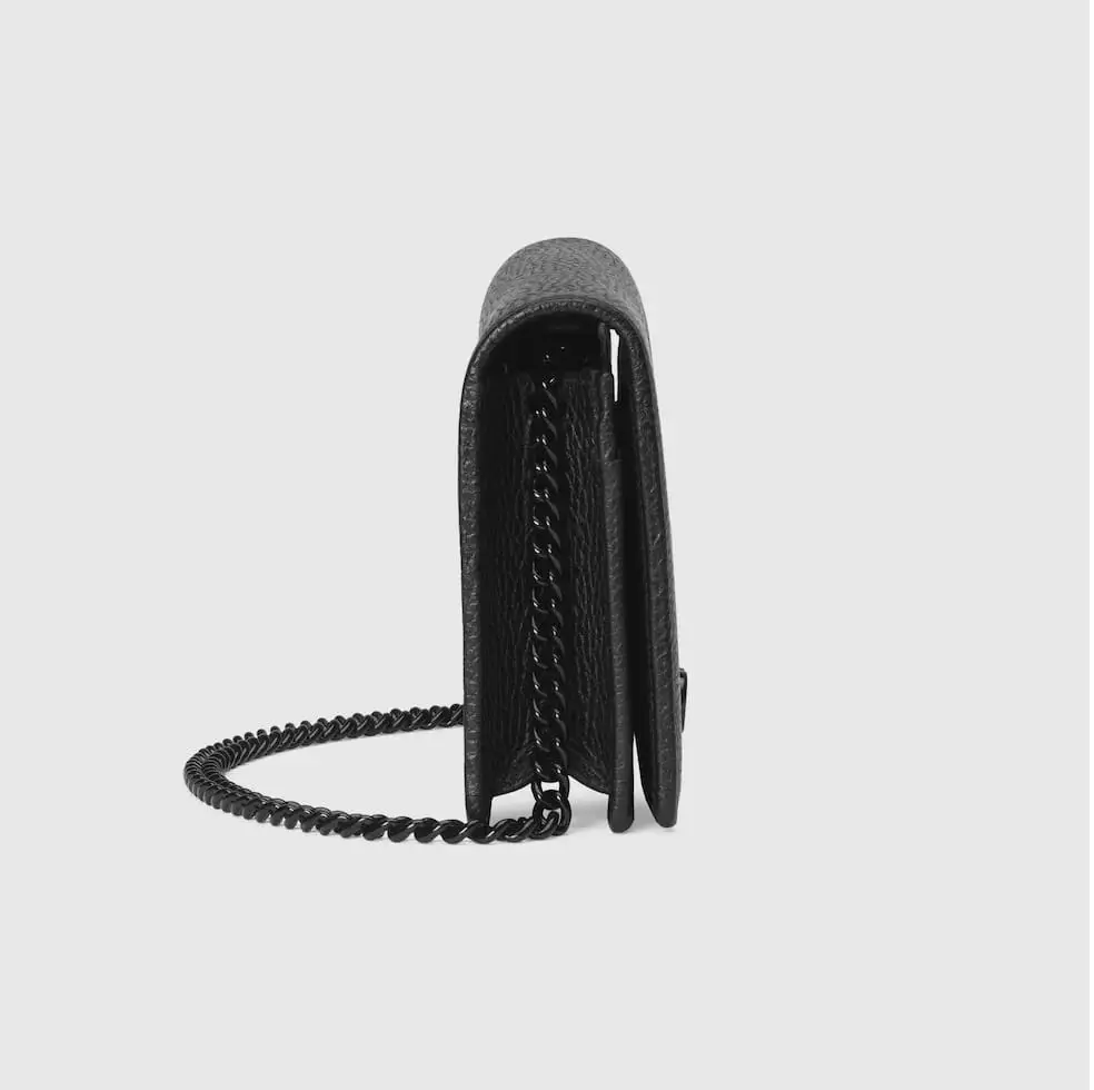 Gucci GG  Marmont Wallet On Chain Black